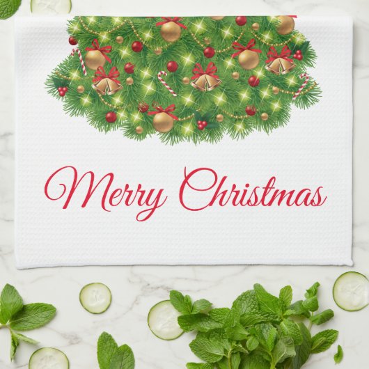 Serviette de cuisine de vacances (Plié)