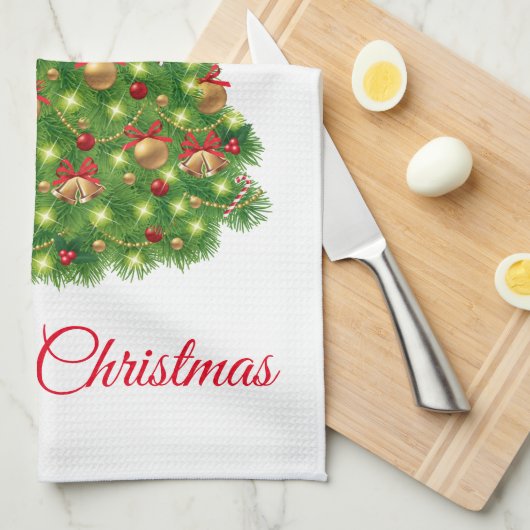 Serviette de cuisine de vacances (Quart Plié)