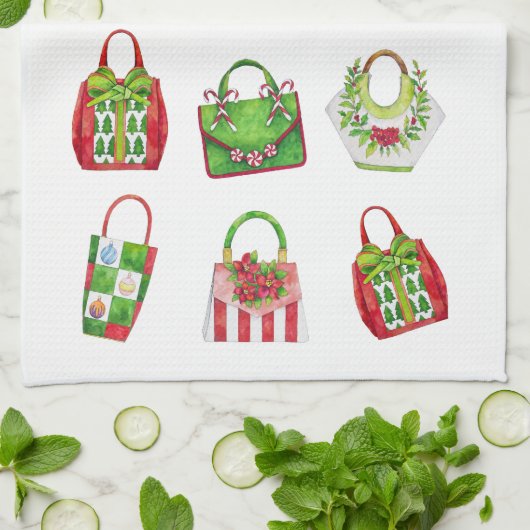 Serviette de cuisine de vacances (Plié)