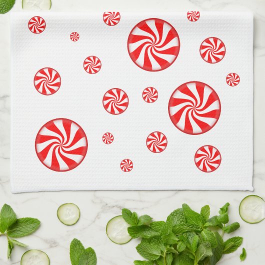 Serviette de cuisine de vacances de sucrerie de (Plié)