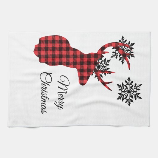 Serviette de cuisine de vacances Deer (Horizontal)
