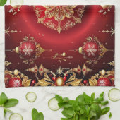 Serviette de cuisine de vacances ornements décorat (Plié)