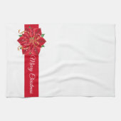 Serviette de cuisine de vacances Poinsettia (Horizontal)