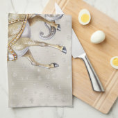 Serviette de cuisine de vacances Reindeer Sleigh (Quart Plié)