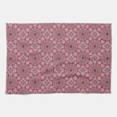 Serviette de cuisine de vacances rose (Horizontal)