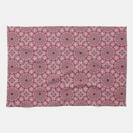 Serviette de cuisine de vacances rose (Horizontal)