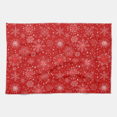 Serviette de cuisine de vacances-Snowflakes Servie (Horizontal)