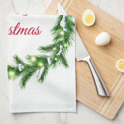 Serviette de cuisine de vacances-Wreath (Quart Plié)