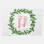 Serviette de cuisine de vacances-Wreath (Horizontal)