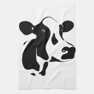Serviette de cuisine de vache à pays