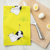 Serviette de cuisine de vache folle (Quart Plié)