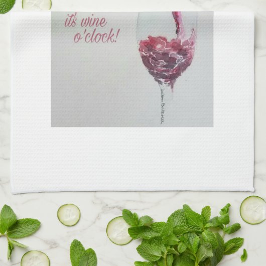 Serviette de cuisine de vin (Plié)