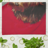 Serviette de cuisine de Yorkshire Terrier Yorkie (Plié)