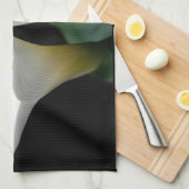Serviette de cuisine de zantedeschia (Quart Plié)