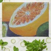 Serviette de cuisine d'éclaboussure d'agrume (Plié)