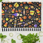 Serviette de cuisine décoration Halloween (Plié)