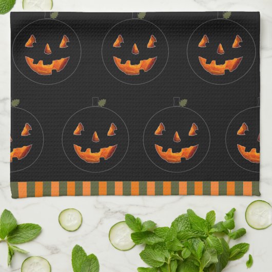 Serviette de cuisine décoration Halloween (Plié)