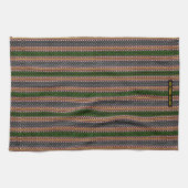 Serviette de cuisine décorative de rayure - (Horizontal)