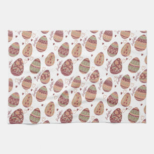 Serviette de cuisine décorative du motif d'oeuf