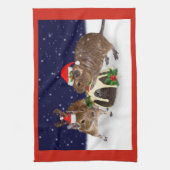 Serviette de cuisine Degus Festive (Vertical)