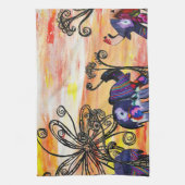 Serviette de cuisine d'éléphants d'Asie (Vertical)