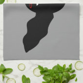 Serviette de cuisine déplaisante Halloween Vampire (Plié)