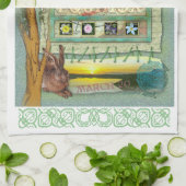 Serviette de cuisine d'équinoxe vernal (Plié)