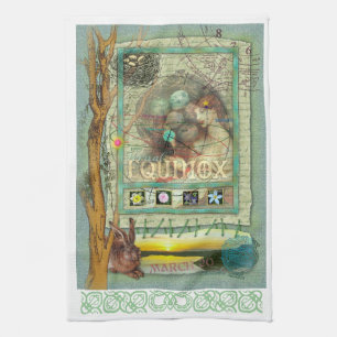 Serviette de cuisine d'équinoxe vernal