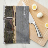 Serviette de cuisine des phares Cape Henry (Quart Plié)