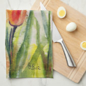 Serviette de cuisine des Tulipes Spring (Quart Plié)