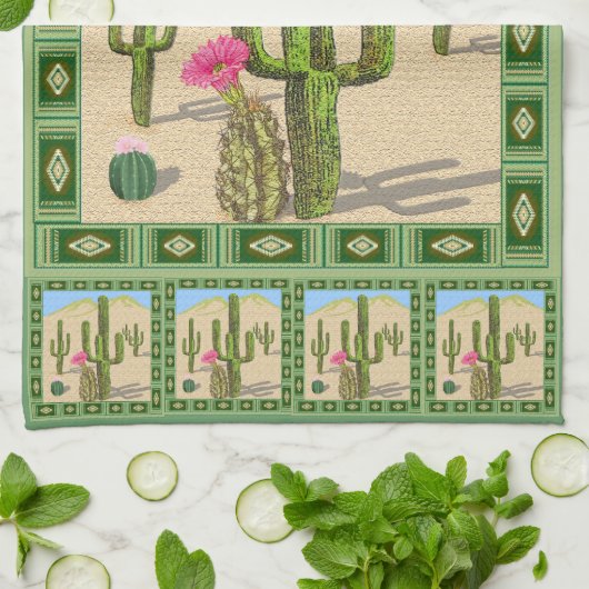 Serviette de cuisine Desert Cactus (Plié)