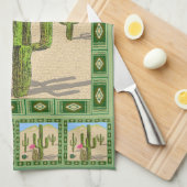 Serviette de cuisine Desert Cactus (Quart Plié)