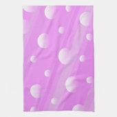 Serviette de cuisine design abstraite rose (Vertical)