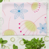 serviette de cuisine design blanc mignon (Plié)