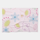 serviette de cuisine design blanc mignon (Horizontal)
