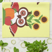 Serviette de cuisine design Owl (Plié)