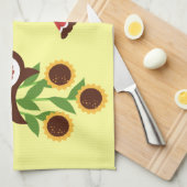 Serviette de cuisine design Owl (Quart Plié)