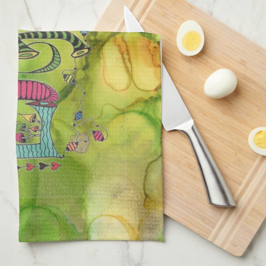 Serviette de cuisine d'Eugene (Quart Plié)