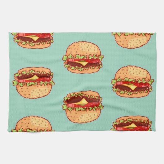 Serviette de cuisine d'hamburgers (Horizontal)