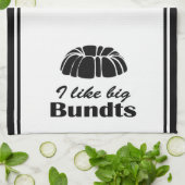 Serviette de cuisine d'humour de gâteau de Bundt (Plié)
