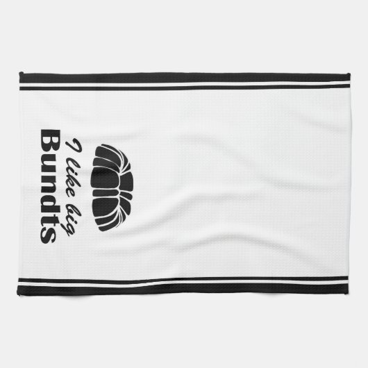 Serviette de cuisine d'humour de gâteau de Bundt (Horizontal)