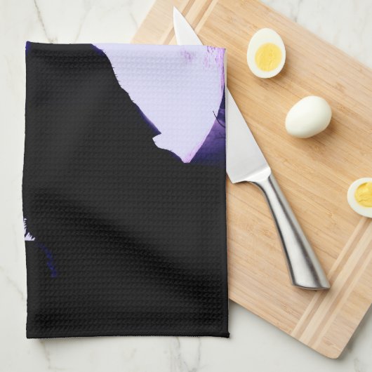 Serviette de cuisine d'hurlement de loup (Quart Plié)