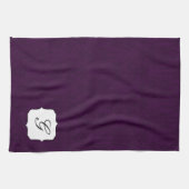 Serviette de cuisine d'initiale de damassé de (Horizontal)