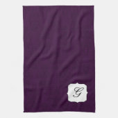 Serviette de cuisine d'initiale de damassé de (Vertical)