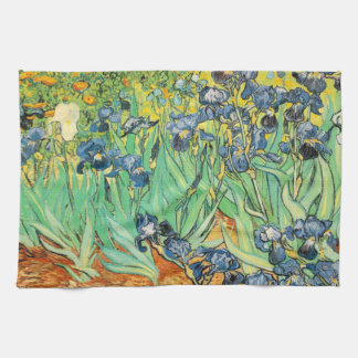 Serviette de cuisine d'iris de Vincent van Gogh