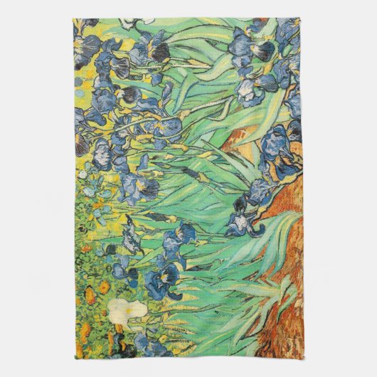Serviette de cuisine d'iris de Vincent van Gogh (Vertical)