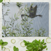 Serviette de cuisine d'oies sauvages (Plié)