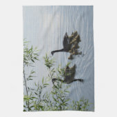 Serviette de cuisine d'oies sauvages (Vertical)