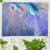 Serviette de cuisine Dolphin Couple (Plié)