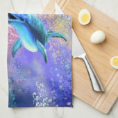 Serviette de cuisine Dolphin Couple (Quart Plié)